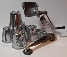 Saladmaster Vintage Five Star Food Processor Chopper Shredder Slicer 5 Cones