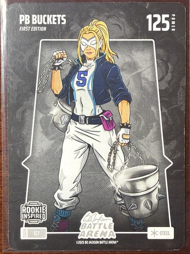 Bo Jackson Battle Arena PB Buckets-First Edition-Paige Bueckers #127-Steel (RC)