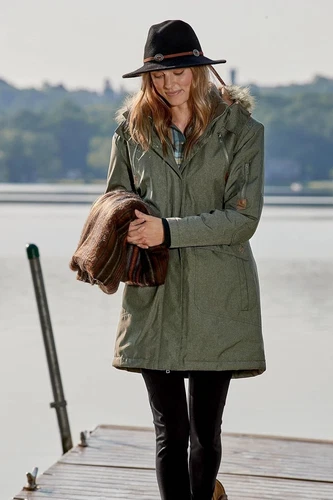 Legendary Whitetails Women's Waterproof Anchorage Parka Winter Coat XL Army - Picture 4 of 4