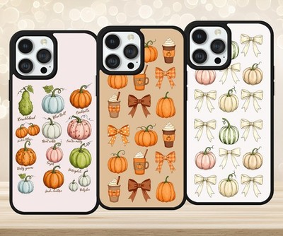 HERBST MUSTER KÜRBISSE HANDYHÜLLE FÜR IPHONE SAMSUNG GOOGLE PIXEL HERBST