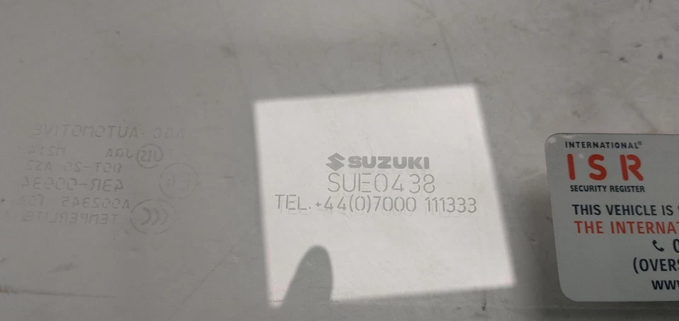 SUZUKI GRAND VITARA RIGHT FRONT DOOR GLASS WINDOW 5 Door Estate 05-15 - Image 3 of 4