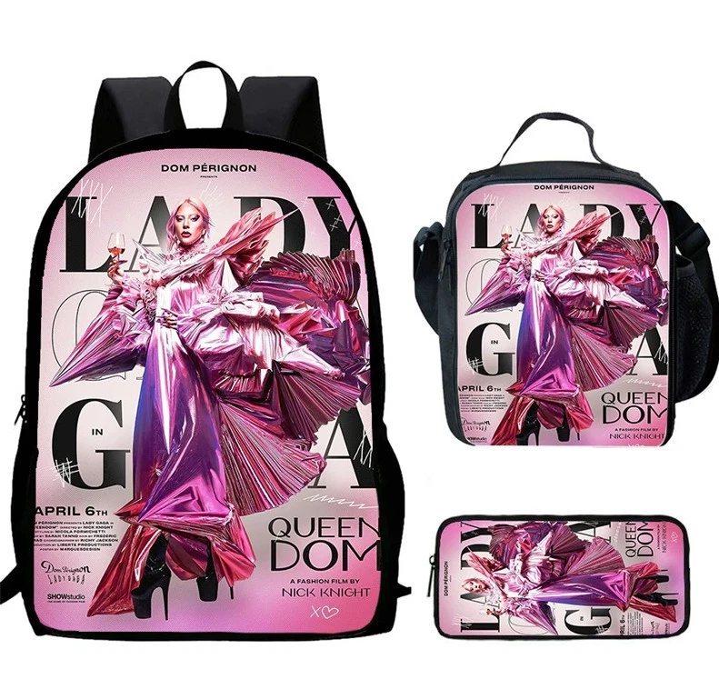 Girls Ld ga Backpack Set, School Bag Lunch Bag Pencil Case