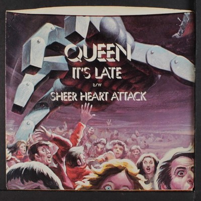 QUEEN: it's late / sheer heart attack ELEKTRA 7'' Single 45 RPM