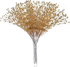 50Pcs Beaded Stick Bride Wedding Pearl Bouquet Party Decoration, Christmas Decor