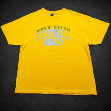 NDSU Bison Football T Shirt Mens 2XL Yellow North Dakota State NCAA Tee