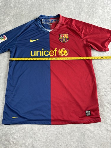 BARCELONA 2008/2009 CL HOME FOOTBALL SHIRT NIKE JERSEY SIZE M ADULT - Picture 8 of 9