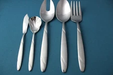 5pc Serving Tablespoon Pierced Fork Sugar Oneida RISOTTO 18/10 Stainless