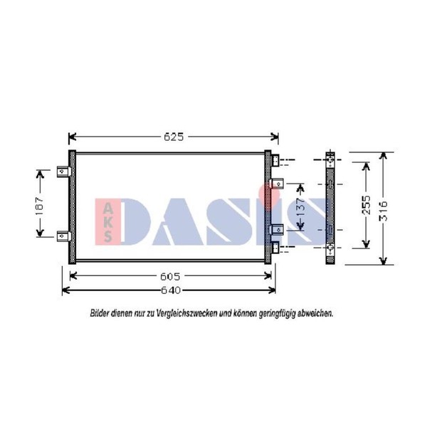 Aks Dasis Kondensator Klimaanlage KlimaküHler FüR Fiat Punto 188_ 188AX-image