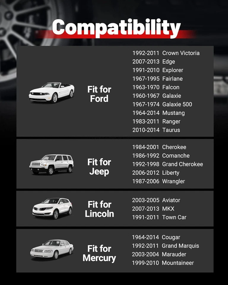 4pcs 2" 5x4.5” Wheel Spacers for TJ XJ MJ YJ KJ KK ZJ Ford Mustang Jeep Cherokee - Image 4 of 4