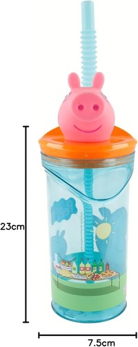 3D Kids Tumbler with Straw 360ml BPA-Free Plastic Reusable Cup Drink Bottle UK - Picture 25 of 88