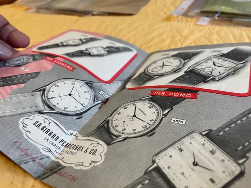 Booklet/Catalogue GIRARD PERREGAUX vintage watch/watches from 1940's! - Foto 1 di 4