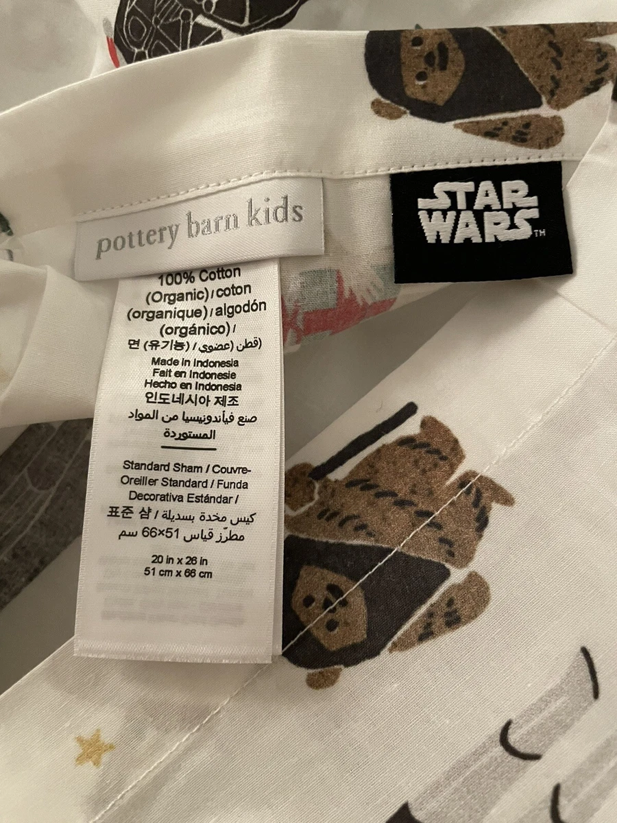 Pottery Barn Kids Star Wars Holiday Sham Standard NWOT eBay