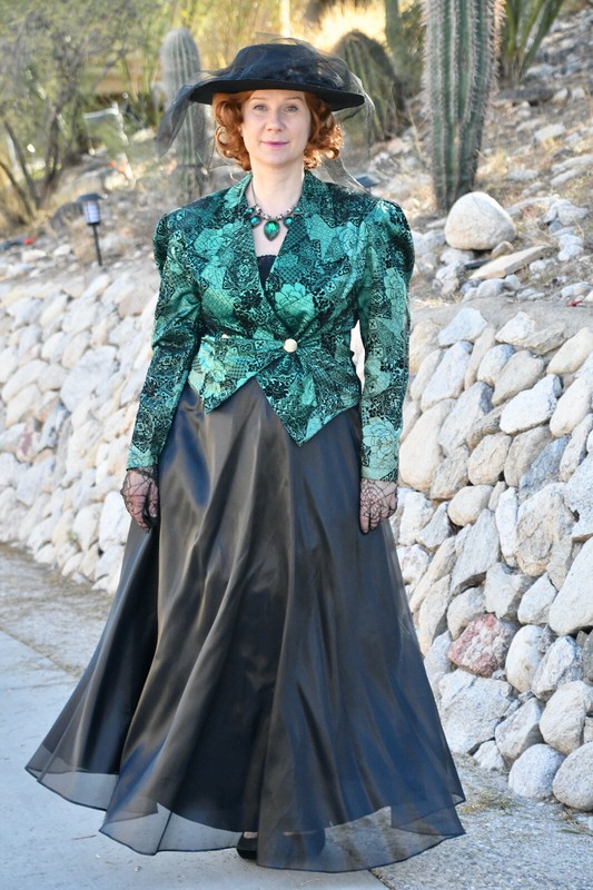 Victorian Edwardian Inspired Outfit Top Jacket Skirt Hat Sz M/L