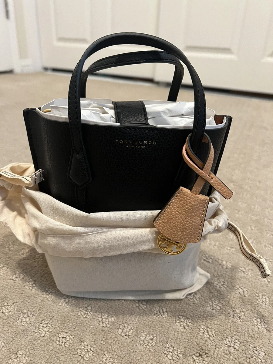 tory burch perry tote black