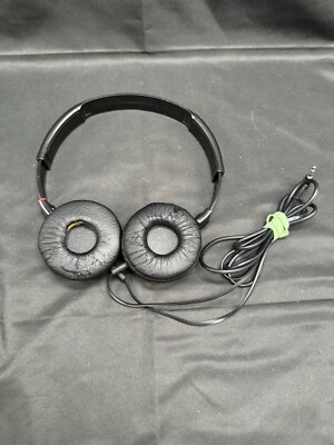 Vintage MDR-ZX100 Black SONY ZX Series Stereo Headphones MDRZX100