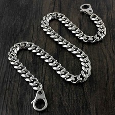 14" 36" Strong Silver Stainless Steel Mens Biker Rocker Punk Wallet Chain