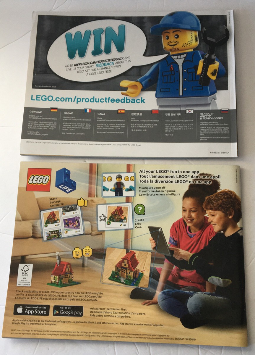 その他 APPLE NEW Both Instruction ONLY Lego Technic 42062 Bricks And Beams NO