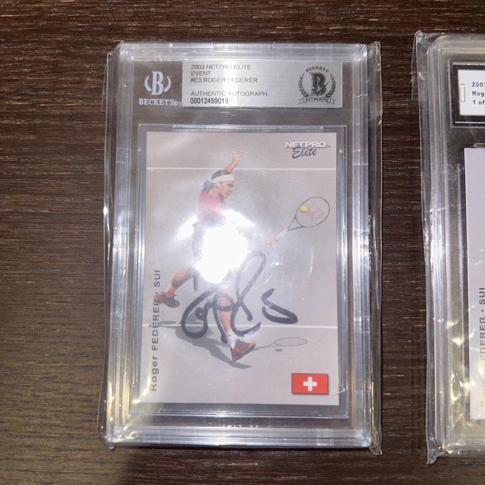Roger Federer Rookie Cards (Autograph + 1/2000) (HIGHLY Possible PSA 10) 🎾 - Image 2 of 4