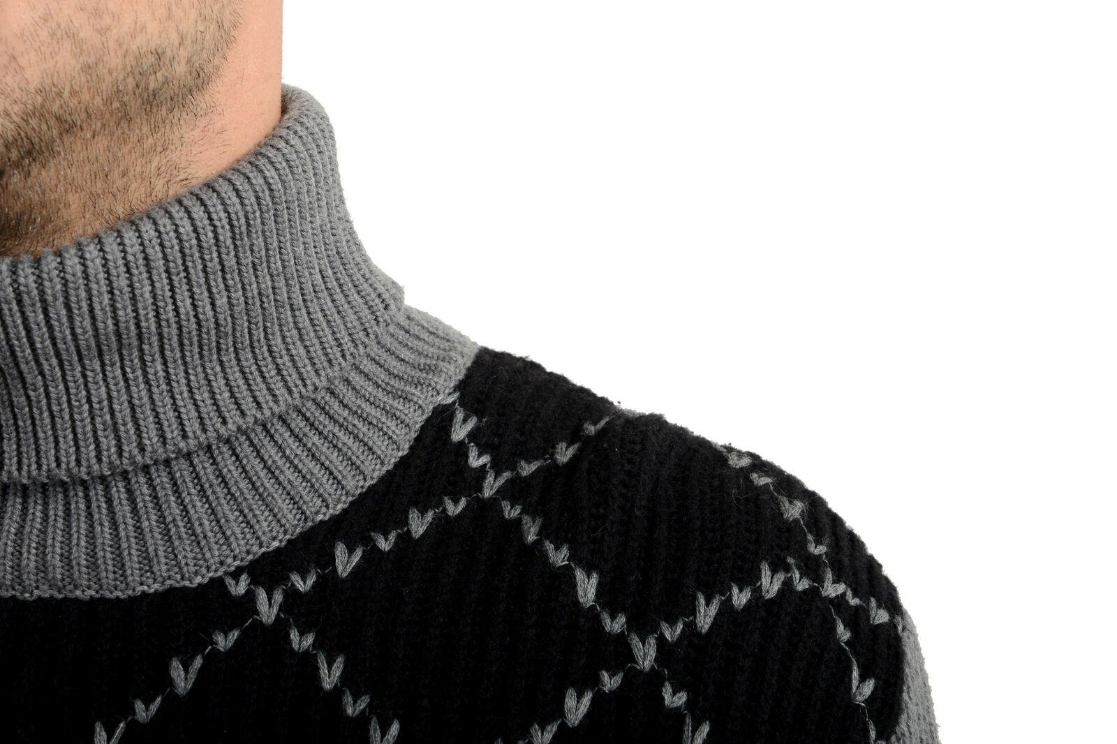 Versace Men's 100% Wool Turtleneck Pullover Sweater US M IT 50