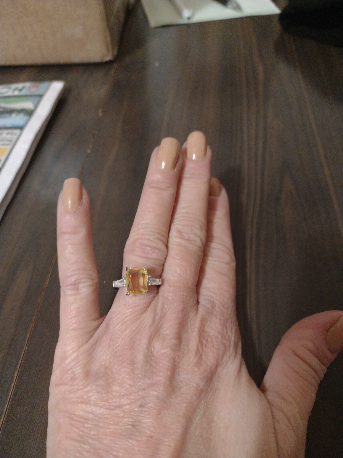Yellow Stone Ring - image 6