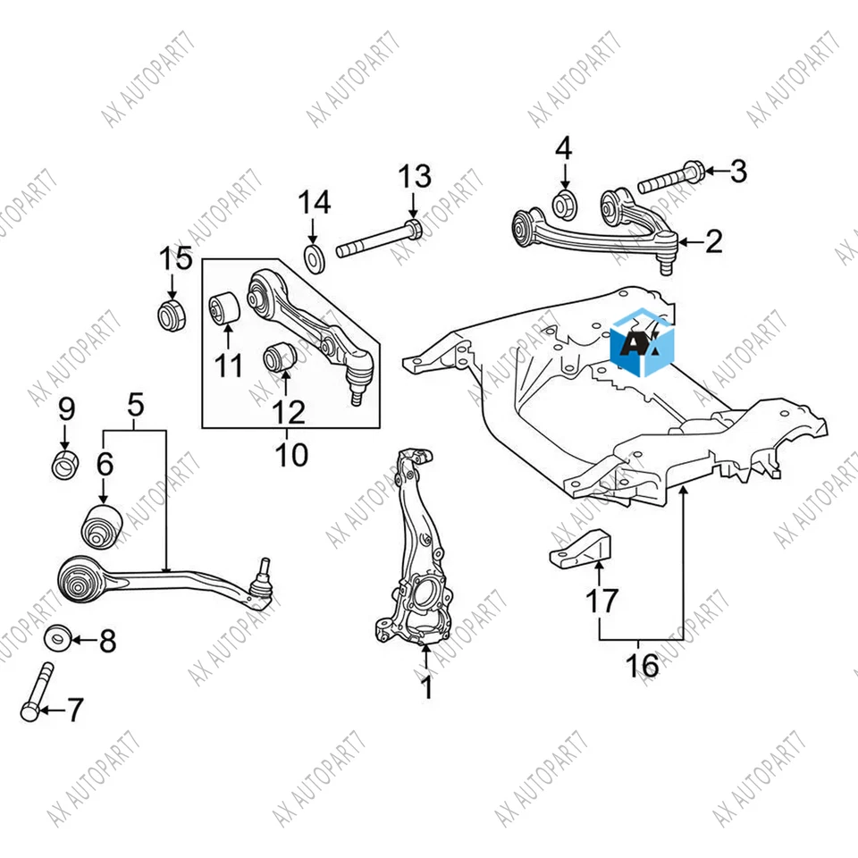 LEMFORDER Front L Control Arm For MercedesBenz W222 S550 S650 S63 AMG 2223302301 - Image 3 of 3