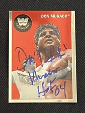 DON MURACO 2007 TOPPS HERITAGE CHROME WWE SIGNED AUTOGRAPHED CARD JSA CERTIFIED