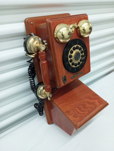 VINTAGE Thomas Crosley Museum Series Wood Wall Telephone Limited EDITION - Zdjęcie 2 z 8