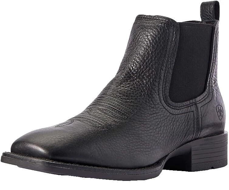 Black Ariat Leather Boots for Men