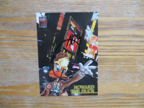 1997 MARVEL PREMIUM QFX HOWARD THE DUCK CARD SIGNED BY JOE QUESADA, WITH POA - Picture 1 of 2