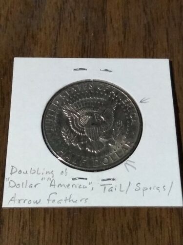 1973-D Kennedy Half Doubling of "America/Dollar" tail, sprigs, arrows 0018 - Picture 3 of 8