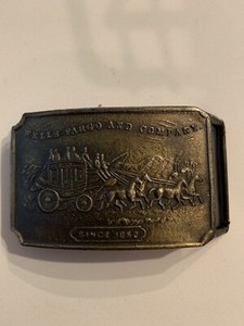 wells fargo belt buckle 1852