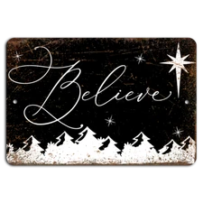 Believe Under a Starry Night: Rustic Charms on Metal