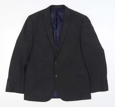 NEXT Anzugjacke Herren grau Polyestermischung Größe 40