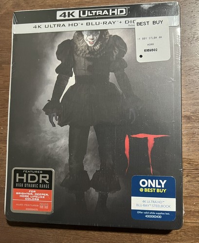 NEU IT (2017) 4K ULTRA HD DIGITAL HD STEELBOOK! (BEST BUY EXKLUSIV) NEU