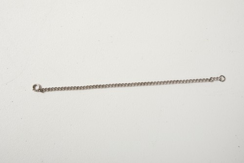 Sterling Silver Bracelet (B4D-10) 925 Drawn Cable Chain 7& 3/8" Spring Ring - Picture 4 of 7