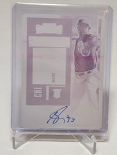 2020 Panini Contenders ADBERT ALZOLAY Auto PRINTING PLATE PARALLEL 1/1 CUBS RC
