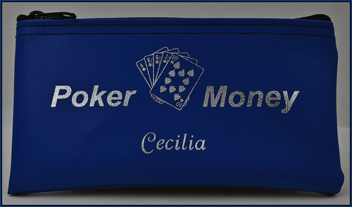 Personalized Poker Chip Money Wallet Zipper Casino Bag Pouch Custom Casino Pouch - Picture 5 of 12