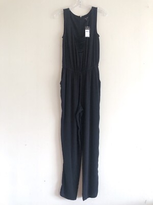 Ella Moss Women's Black Sleeveless Jumpsuit Size S