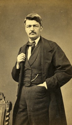 Frankreich Paris Mann Mode Second Empire altes CDV Foto Pierre Petit 1860er Jahre