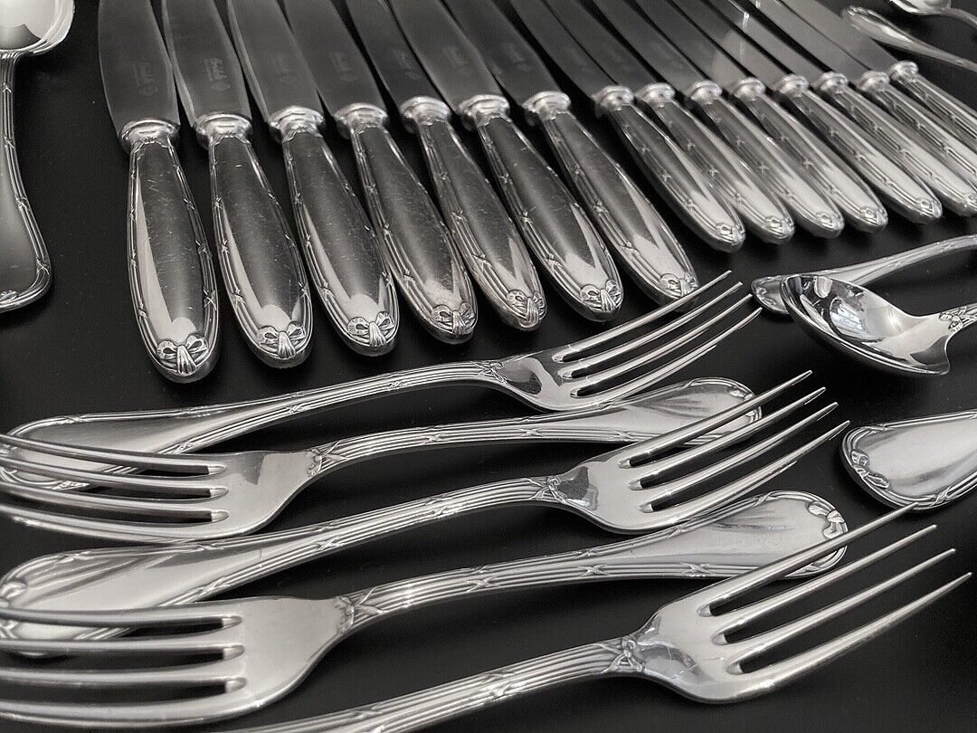 Christofle Rubans Part Cutlery Service 34 pieces | eBay Christofle Rubans Part Cutlery Service 34 pieces | eBay