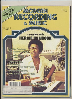 Modern Recording Magazine Vol.5 #10 July '80 Herbie Hancock - Roy Thomas Baker