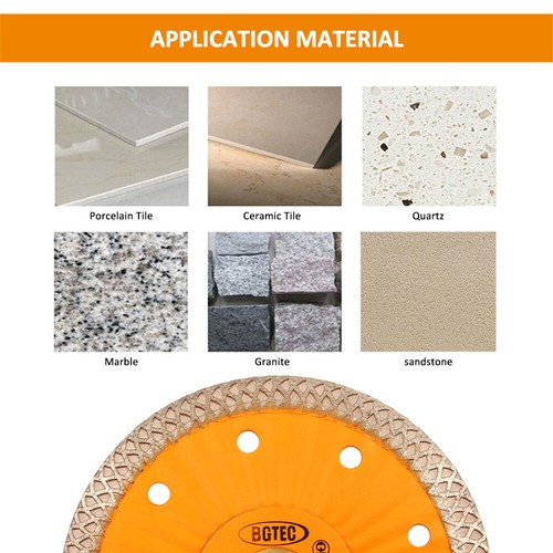 Diamond Turbo Cutting Disc for Stone Ceramic Mesh Circular Saw Blade 4/4.5/7 in - Picture 4 of 15
