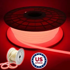 100ft 110V IP68 COB LED Neon Light Strip 480leds/m Outdoor Home Building Decor