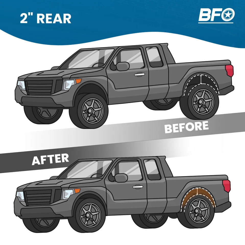 Kit de descenso de grilletes traseros ajustables de 2" para Dodge Ram 2500 3500 1994-2002 Foto 4 de 4