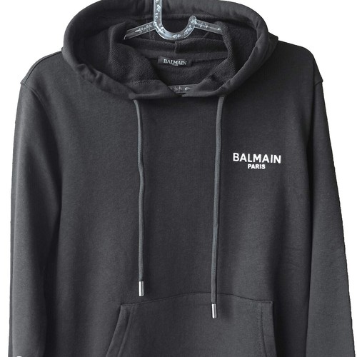 BALMAIN|HOOD/ZIP-UP (DH1JR002BB65 EAB) Logoed sweatshirt with hood BALMAIN Men Tg. M DH1JR002BB65