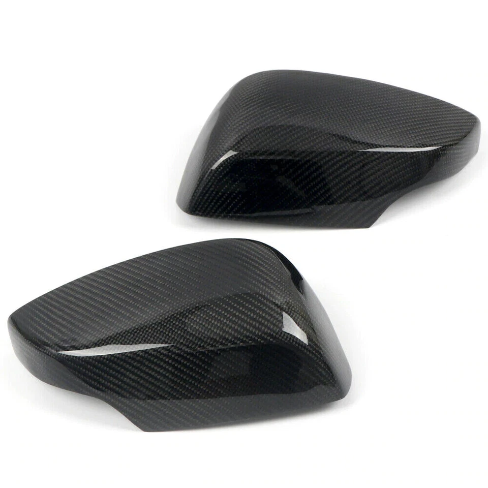 Tapas de cubierta de espejo retrovisor lateral de fibra de carbono real para Subaru WRX STI 2015-2020 Foto 4 de 4