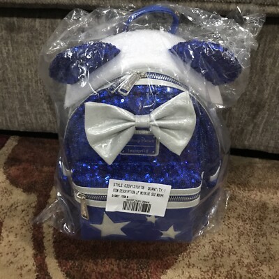 Disney Parks Make a Wish Blue Sequin Loungefly | eBay display picture 3