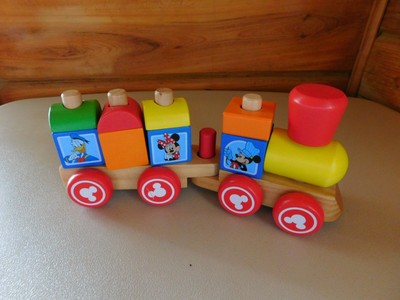 mickey mouse block train