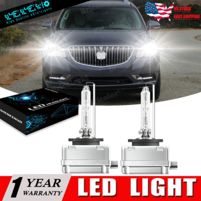 For Buick Enclave 2008-2011 2012 2X D1S HID Headlight High&Low Beam Bulbs Set 2