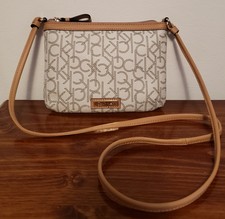 Calvin Klein Monogram Logo Shoulder Zip Bag 2025 www